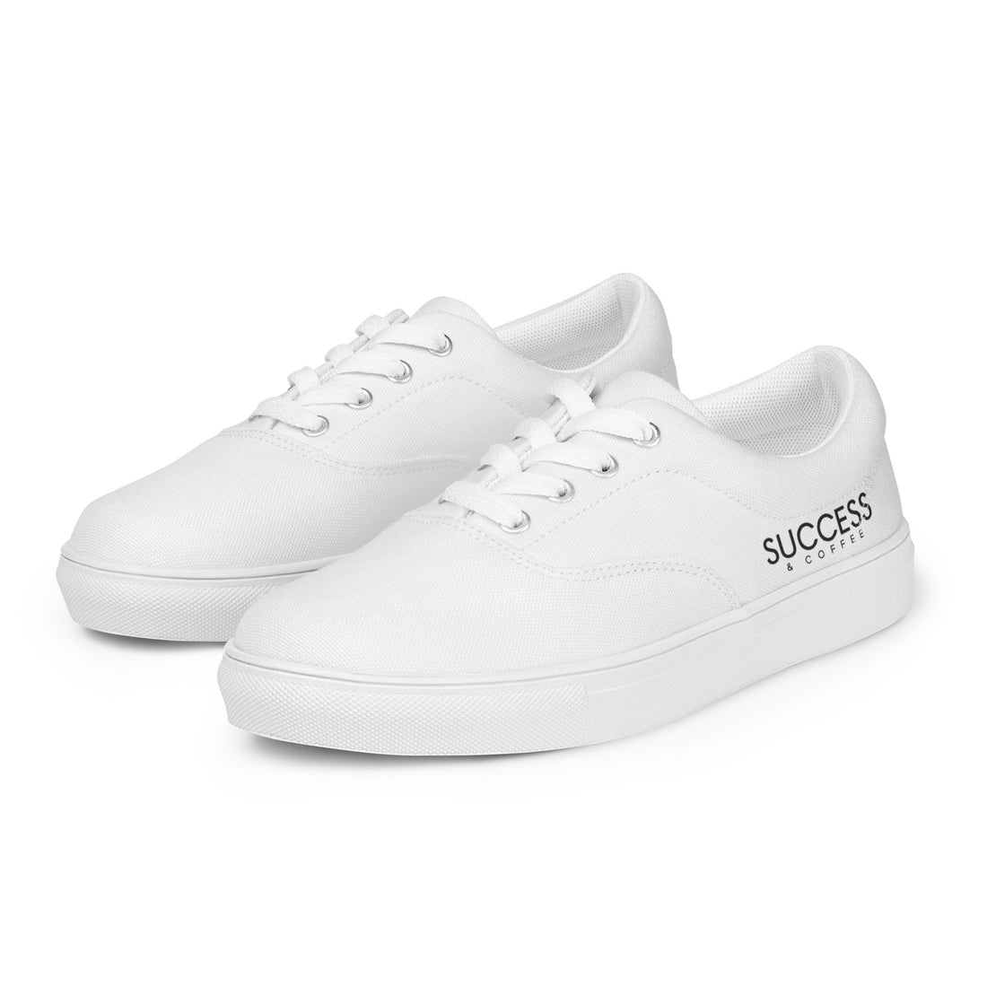 Lace-up canvas shoes